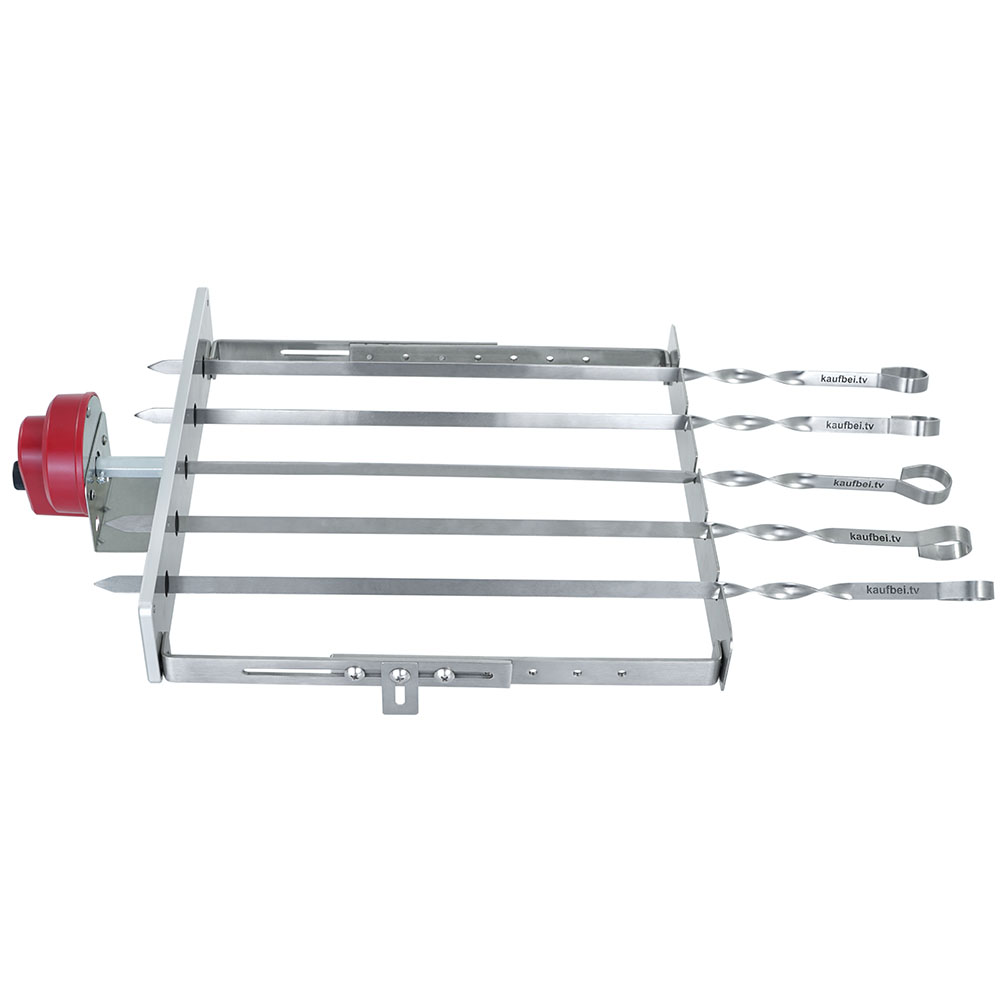 RAMBO ToGo Holzkohlegrill aus Edelstahl mit Motor, tragbar und kompakt