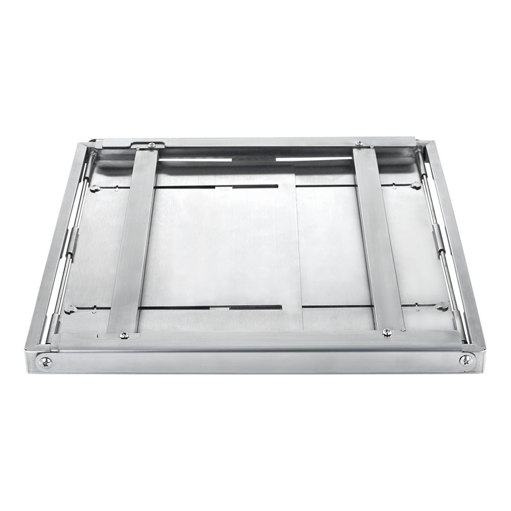 RAMBO ToGo Holzkohlegrill aus Edelstahl mit Motor, tragbar und kompakt